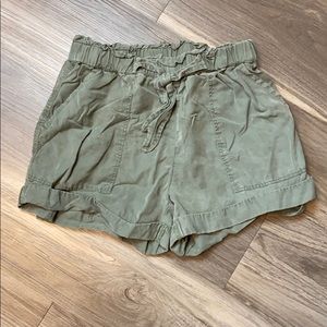 Aerie tie waist paper bag shorts size small